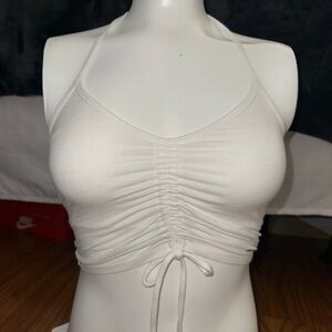 Hollister White Halter Top